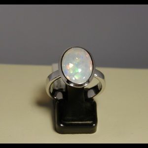 COPY - 925 Sterling Silver Opal ring